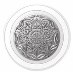 Popsockets PopSockets PopGrip for MagSafe Round with Adapter Ring Enamel Silver Mandala