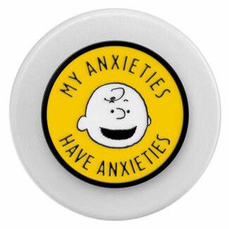 PopsSockets PopSockets PopGrip for MagSafe Round with Adapter Ring Enamel My Anxieties Have Anxieties