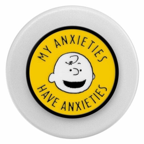 PopsSockets PopSockets PopGrip for MagSafe Round with Adapter Ring Enamel My Anxieties Have Anxieties