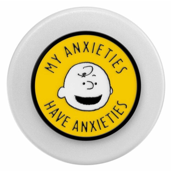 Popsockets PopSockets PopGrip for MagSafe Round with Adapter Ring Enamel My Anxieties Have Anxieties