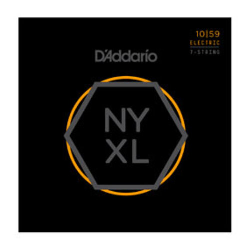 D'Addario D'Addario NYXL1059 Regular Light 7-String Electric Guitar Strings 10-59