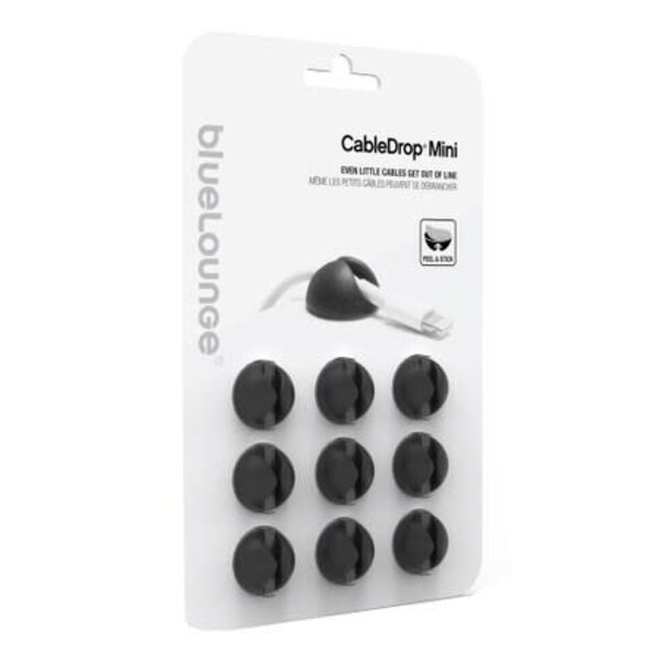 Bluelounge Bluelounge Cabledrop CableClip Mini Black