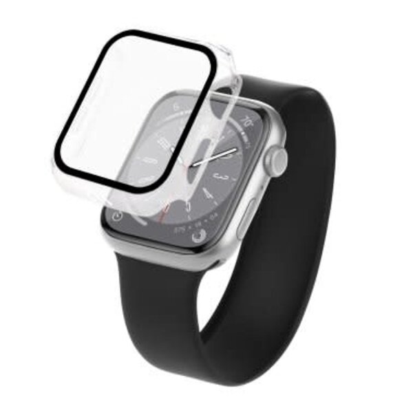 CaseMate Apple Watch Series 4,5,6,SE 44mm Case-Mate Tough w/Integrated Glass Screen Protector Clear