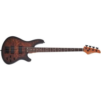 Schecter Schecter C-4 Standard 4-String Electric Bass, Tobacco Burl