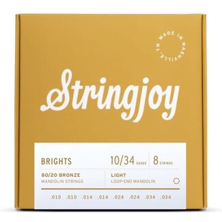 Stringjoy Stringjoy Light Gauge (10-34) 80/20 Bronze Mandolin Strings