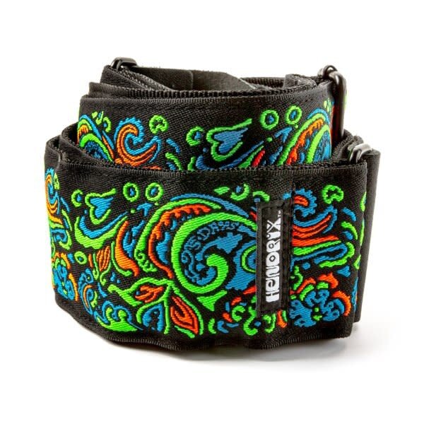 Dunlop Dunlop Jimi Hendrix Blacklight Love Drops Blue Guitar Strap
