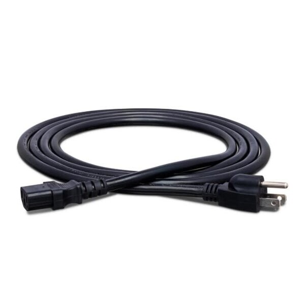 Hosa Hosa IEC C13 to NEMA 5-15P Power Cord 8 Foot