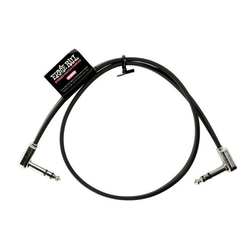 Ernie Ball Ernie Ball 24'' TRS Flat Ribbon Patch Cable Single Black