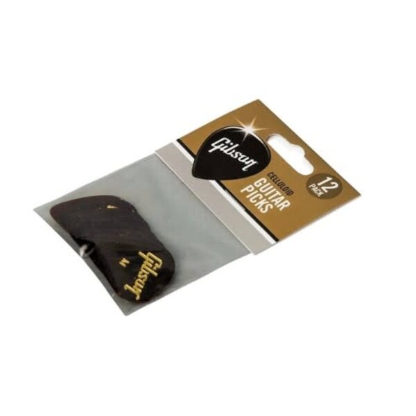 Gibson Tortoise Shell Pick Thin 12 Pack