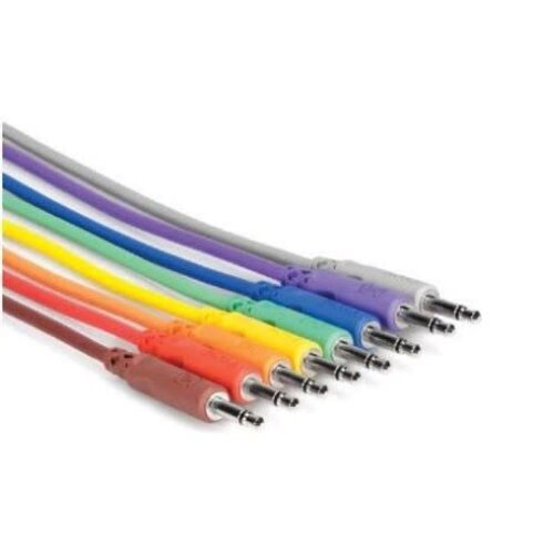 Hosa Hosa CMM-845 3.5mm Unbalanced Patch Cables 18'' 8 Pack