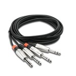 Hosa Hosa Pro Stereo Interconnect Cable Dual REAN 1/4'' TRS to Same 5 ft