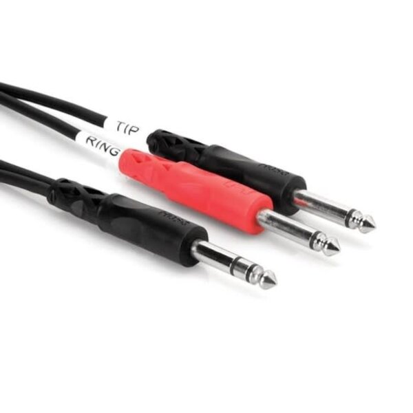 Hosa Hosa Stereo Insert Cable 1/4'' TRS Phone to Dual 1/4'' TS (M) 1 meter