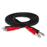 Hosa Hosa Unbalanced Interconnect Dual 1/4 in TS to Dual RCA 4 Metres