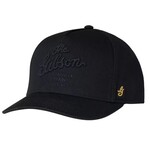 Gibson Script Logo Structured Snapback Hat Black