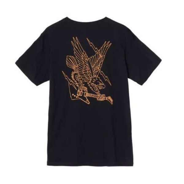Gibson Screaming Eagle Tee Vintage Black Large