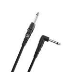 D'Addario D'Addario 10' CLS SER 1/4" INST CBL RA Right Angle Plug 10 feet