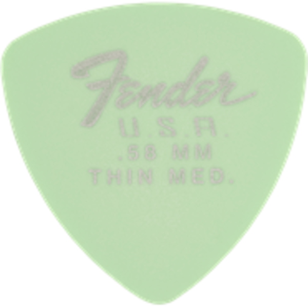 Fender Fender Dura-Tone® Delrin Picks 346 Shape 12 Pack Surf Green
