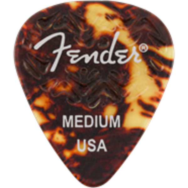Fender Fender Wavelength Celluloid Picks 351 Shape 6 Pack Tortoise Shell Medium