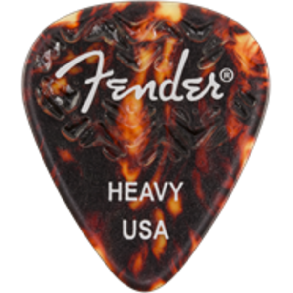 Fender Fender Wavelength Celluloid Picks 351 Shape 6 Pack Tortoise Shell Heavy