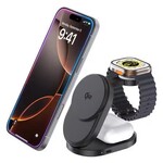 Blu Element Blu Element Qi2 3-in-1 Foldable Wireless Charging Stand 15W MagSafe-Compatible Black