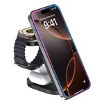 Blu Element Blu Element Qi2 3-in-1 Foldable Wireless Charging Stand 15W MagSafe-Compatible Black