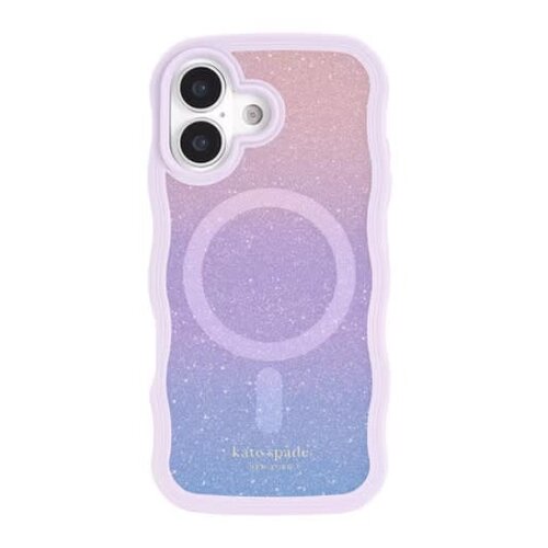 Kate Spade Kate Spade Wavy MagSafe Case Opal Glitter for iPhone 17