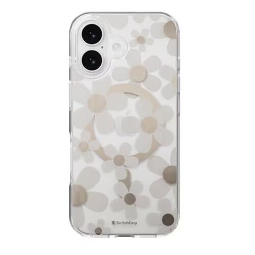 SwitchEasy SwitchEasy Fleur 3D MagSafe Case Golden Gray for iPhone 17