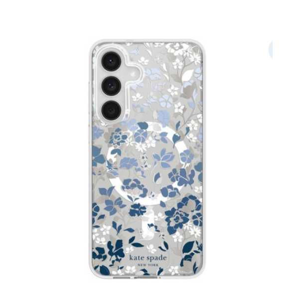 Kate Spade Kate Spade Protective Case w/MagSafe Flowerbed Blue for Samsung Galaxy S25 FE