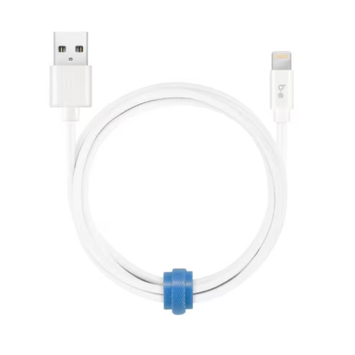 Blu Element Blu Element Braided Charge/Sync Lightning to USB-A Cable 4ft White