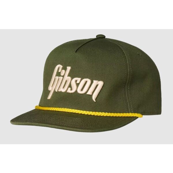 Gibson Unstructured Rope Snapback Hat - Olive