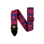 Ernie Ball Ernie Ball Red & Blue Peace Love Dove Strap