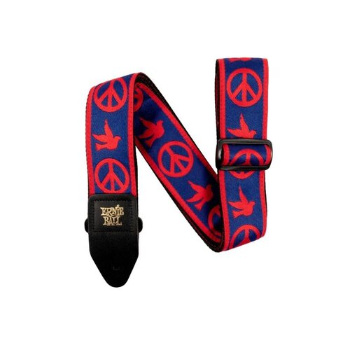 Ernie Ball Ernie Ball Red & Blue Peace Love Dove Strap