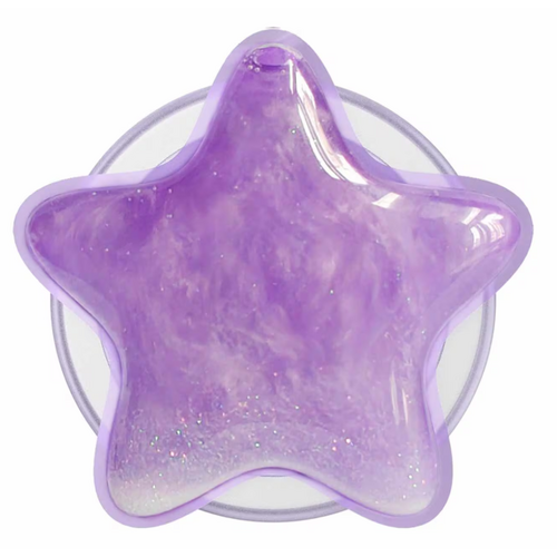 Popsockets Popsockets PopGrip for MagSafe Round with Adapter Tidepool Star Squishy Lavender Fog