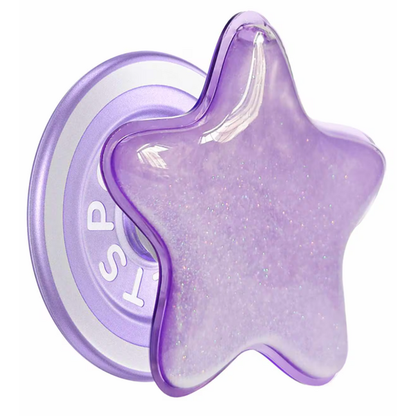 Popsockets Popsockets PopGrip for MagSafe Round with Adapter Tidepool Star Squishy Lavender Fog