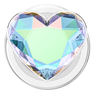 Popsockets Popsockets PopGrip for MagSafe Round with Adapter Iridescent Dichroic Heart