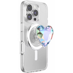 Popsockets Popsockets PopGrip for MagSafe Round with Adapter Iridescent Dichroic Heart