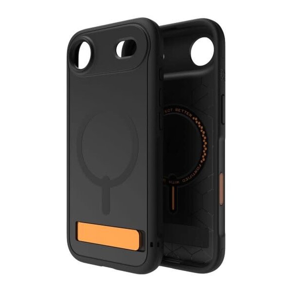 iPhone Air ZAGG Graphene Sedona Snap Kickstand Case - Flood Black/Orange