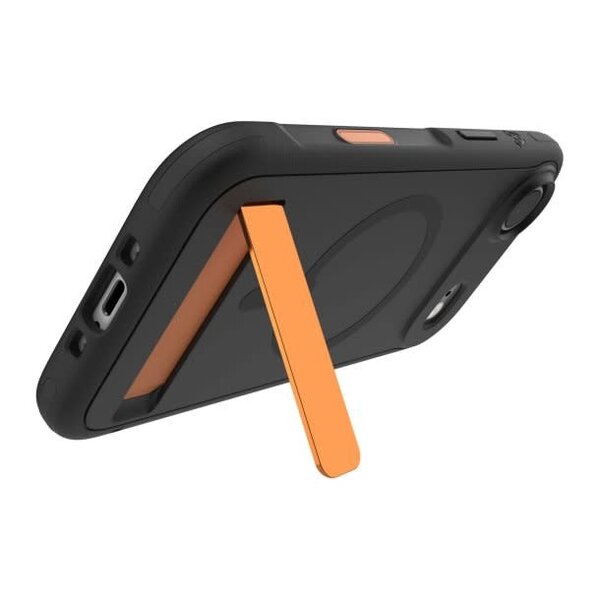 iPhone Air ZAGG Graphene Sedona Snap Kickstand Case - Flood Black/Orange