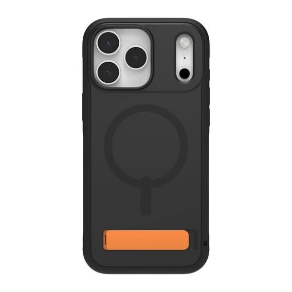 iPhone 17 Pro ZAGG Graphene Sedona Snap Kickstand Case - Flood Black/Orange