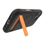 iPhone 17 ZAGG Graphene Sedona Snap Kickstand Case - Flood Black/Orange
