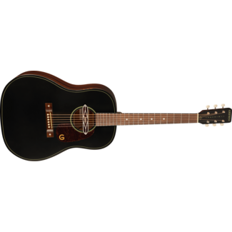 Gretsch Gretsch Deltoluxe Dreadnought, Walnut Fingerboard, Tortoiseshell Pickguard, Black Top