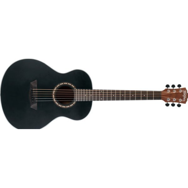 Washburn Washburn Apprentice G-Mini 6-String Acoustic Guitar, Matte Black