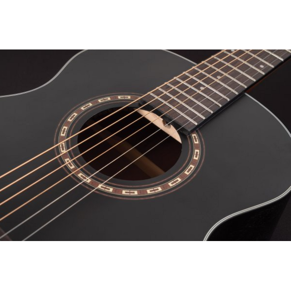 Washburn Washburn Apprentice G-Mini 6-String Acoustic Guitar, Matte Black