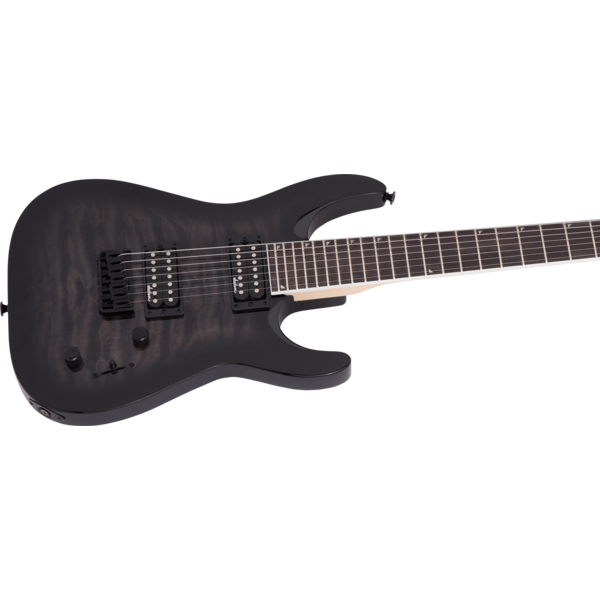 Jackson X Jackson JS Series Dinky™ Arch Top JS22Q-7 DKA HT Amaranth Fingerboard Transparent Black Burst