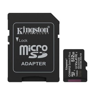 Kingston Kingston 512GB microSDXC Canvas Select Plus Gen3 150MB/s A1 Card w/Adapter