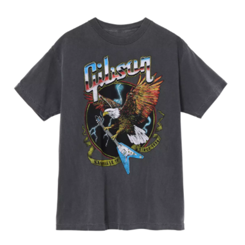 Gibson Eagle Tee Vintage Gray - Large