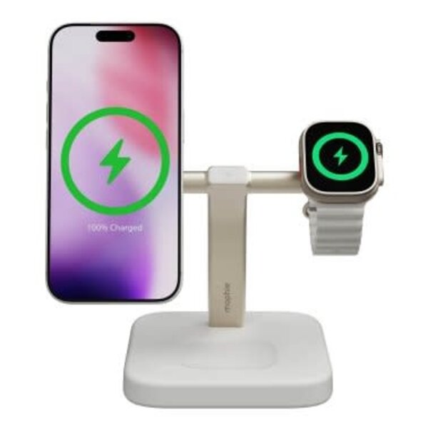 Mophie Mophie Wireless 3in1 Qi2 Charging Stand White