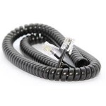 Ultralink Ultralink Home Phone Coil Cord - Black - 3.6m/12ft