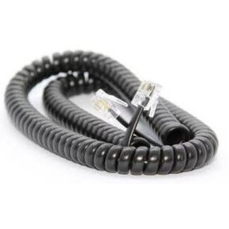 Ultralink Ultralink Home Phone Coil Cord - Black - 3.6m/12ft