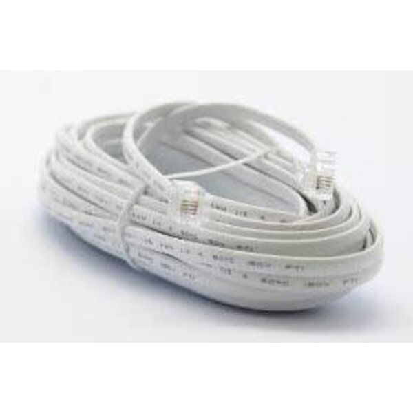 Ultralink Ultralink Home Line Cord - White - 7.6m/25ft